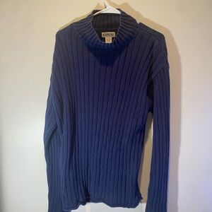 L Aeropostale Navy Blue Turtle-Neck Sweater